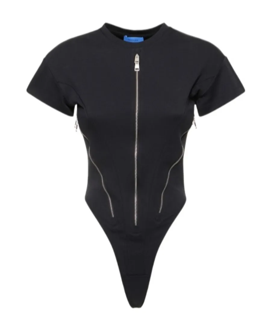 Zipper Opening And Closing Jumpsuit