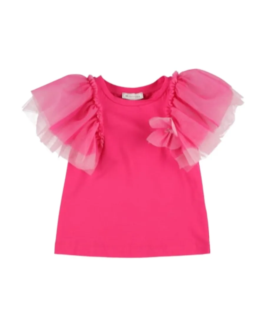 Ruffled Cotton-Jersey T-Shirt