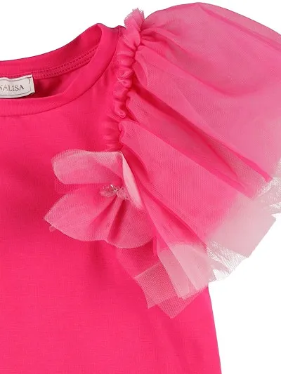 Ruffled Cotton-Jersey T-Shirt