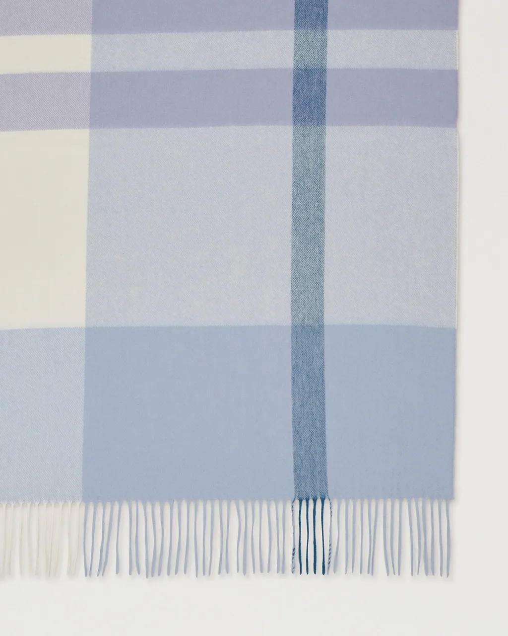 Large Plaid Wool Scarf