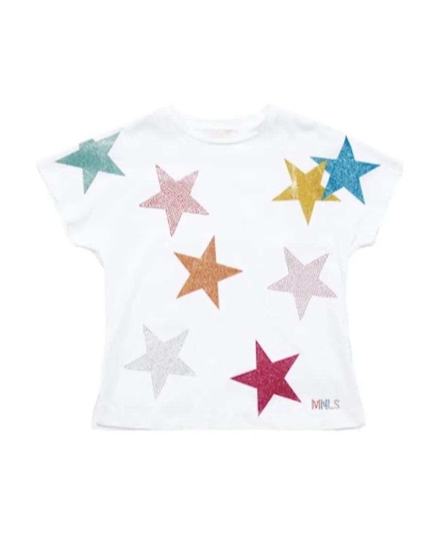 Star Pattern Jersey T-Shirt