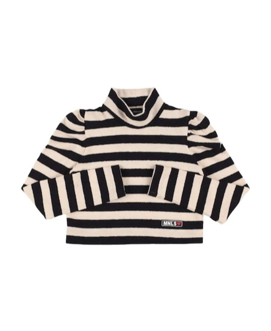 Striped High-Neck Top