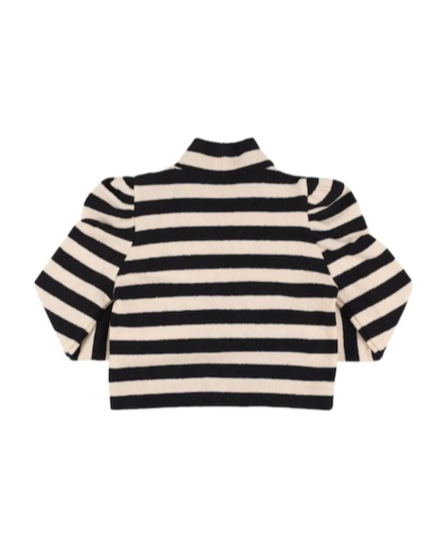 Striped High-Neck Top