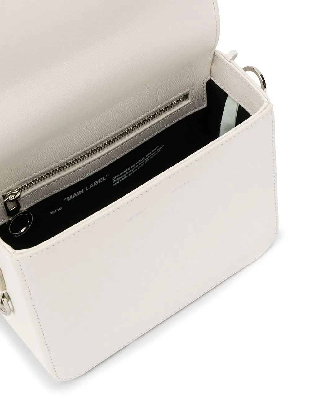 Binder Clip Diagonal-Stripe Shoulder Bag