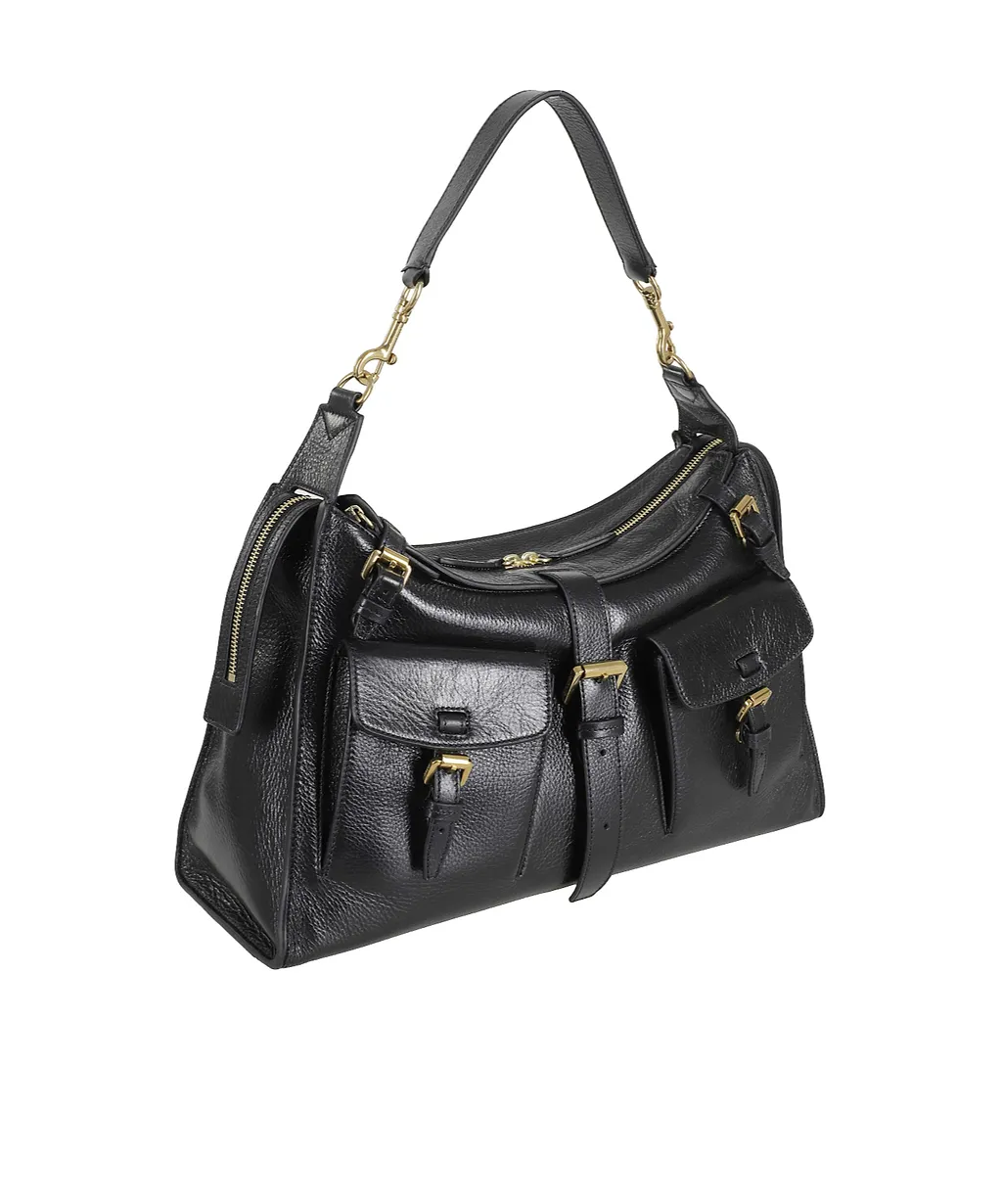 Zippered Shoulder Bag