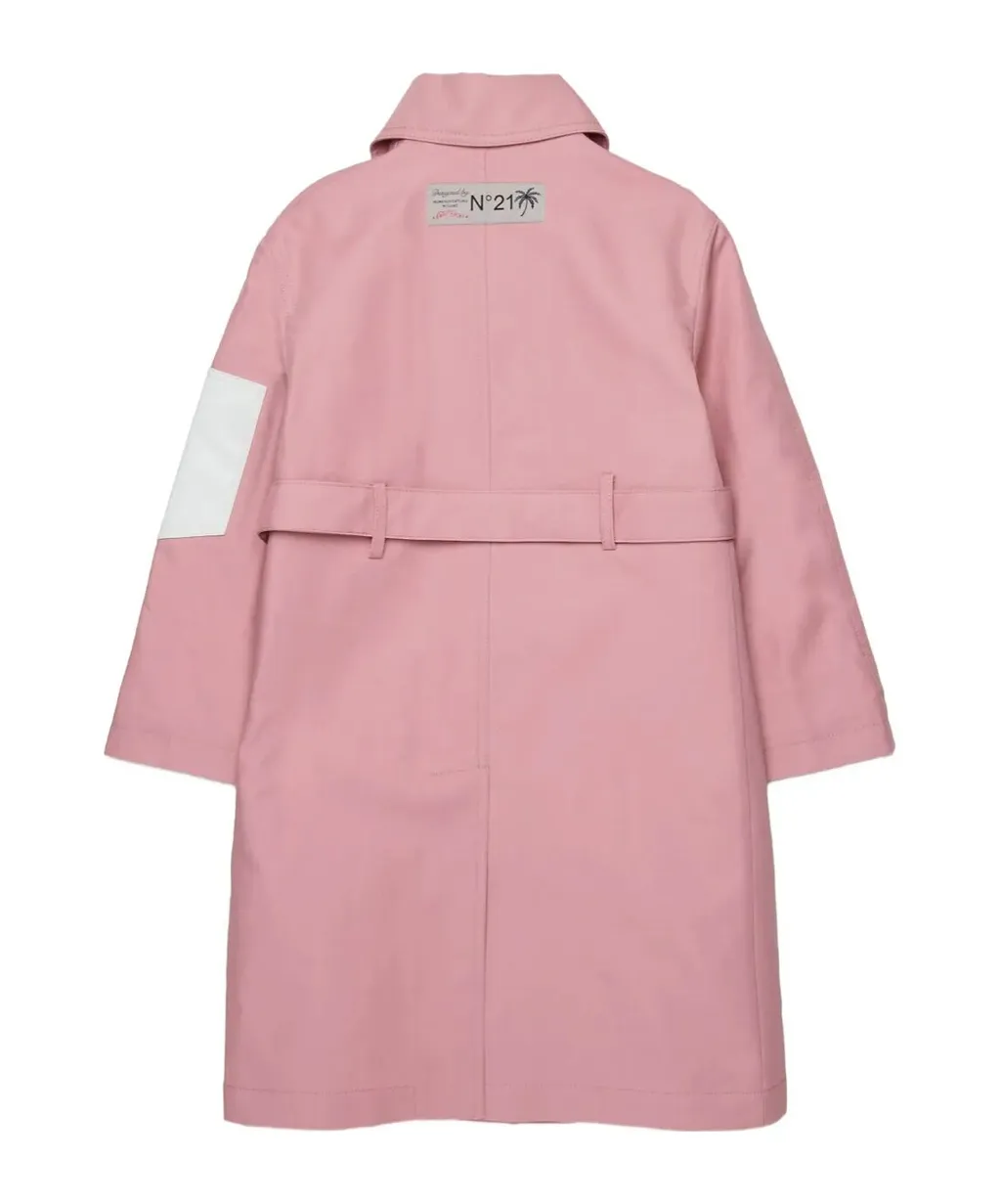 N°21 Kids Button-Up Belted Jacket