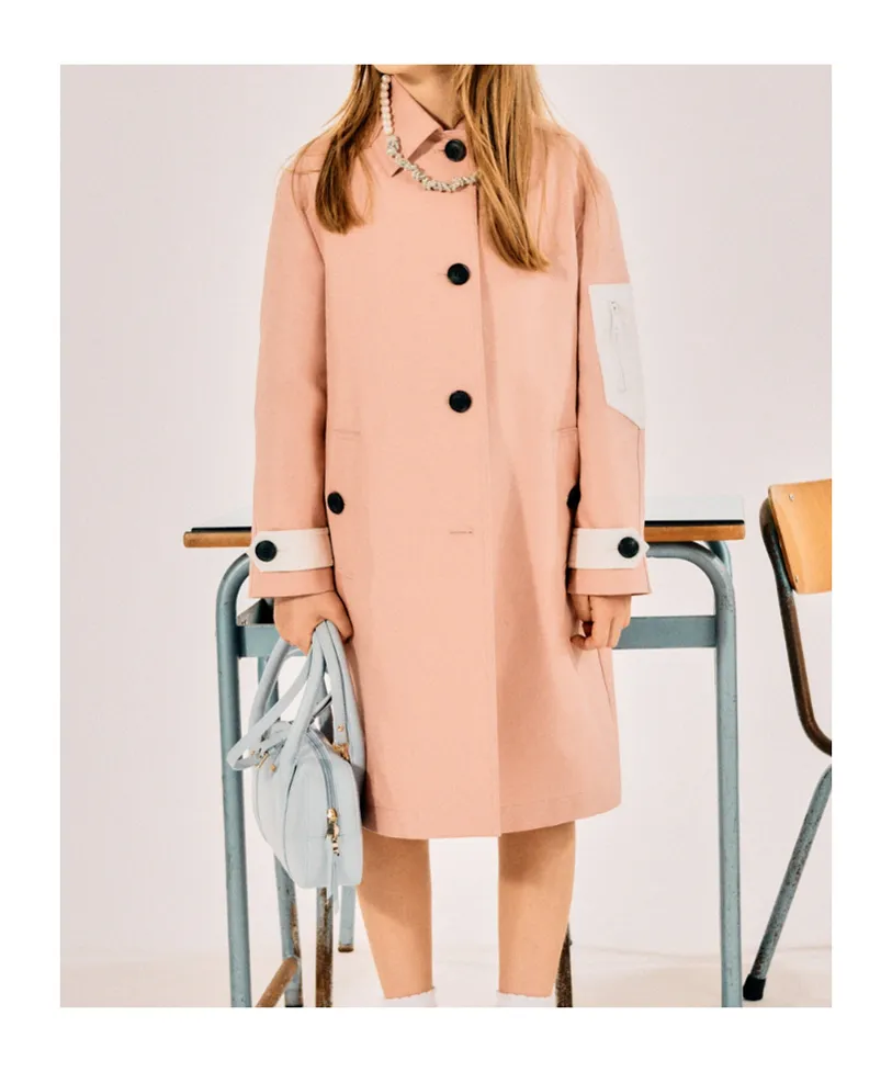 N°21 Kids Button-Up Belted Jacket