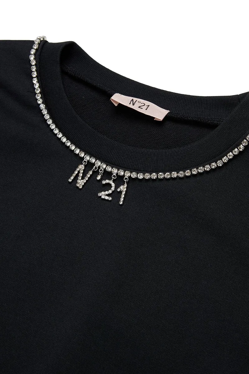 N°21 Kids Logo Embellished Sweatshirt