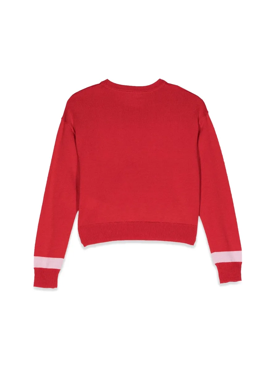 N°21 Kids Logo Embroidered Knitted Jumper