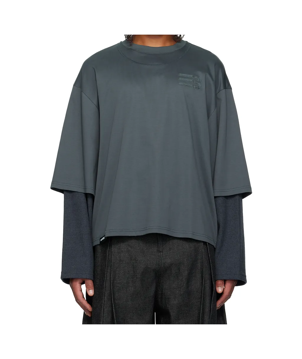 Mayo Oversized Earth Double Sleeve T-Shirt