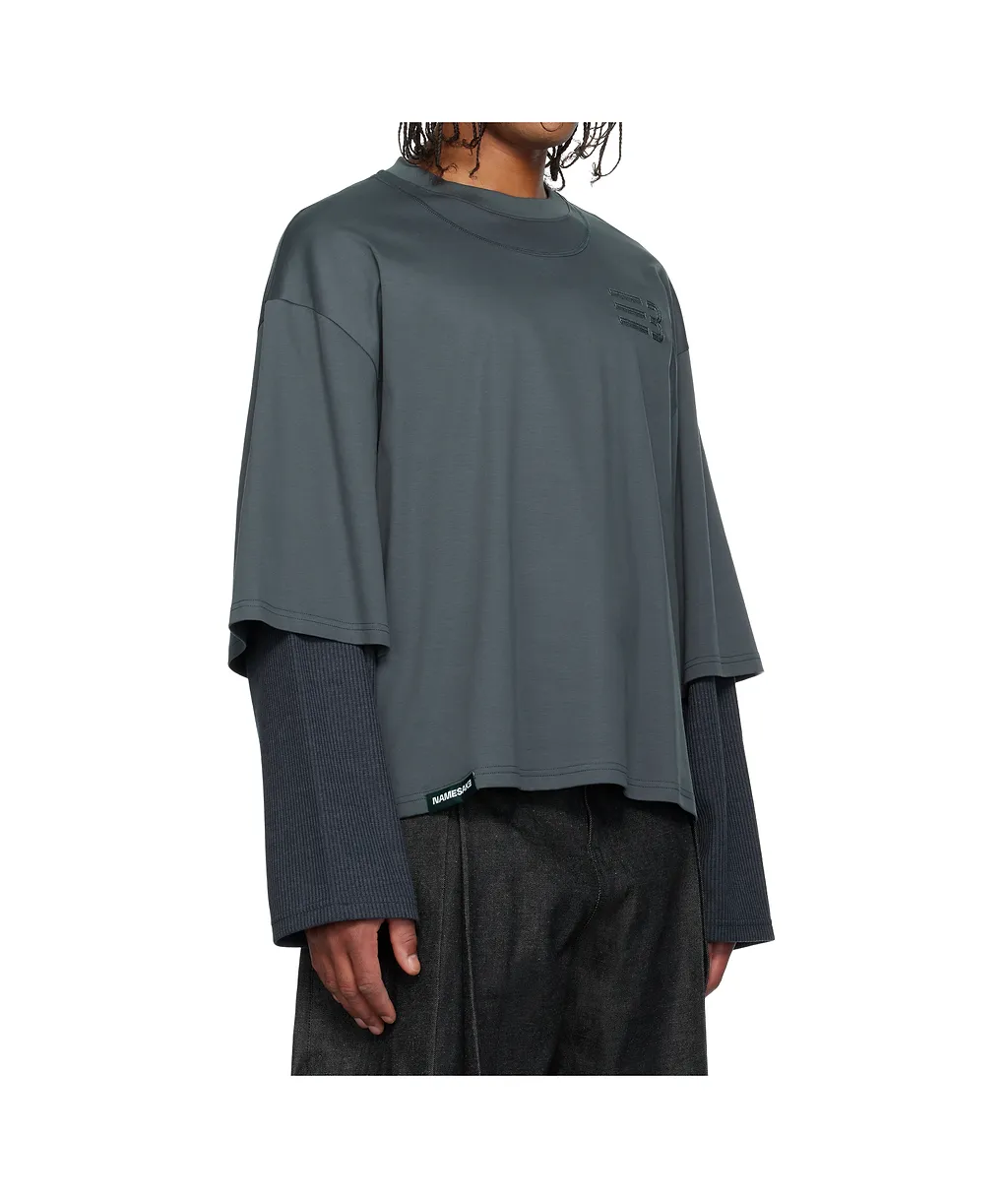 Mayo Oversized Earth Double Sleeve T-Shirt