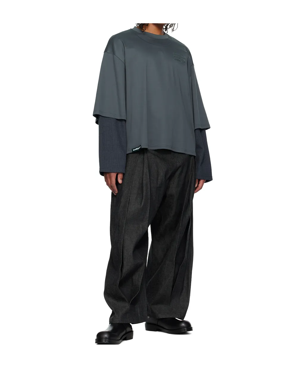 Mayo Oversized Earth Double Sleeve T-Shirt