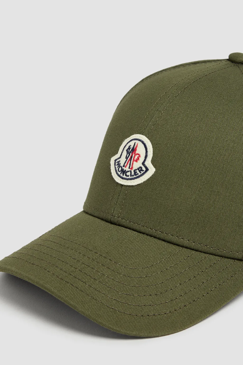 Logo Patch Curved Wide Brim Baseball Cap