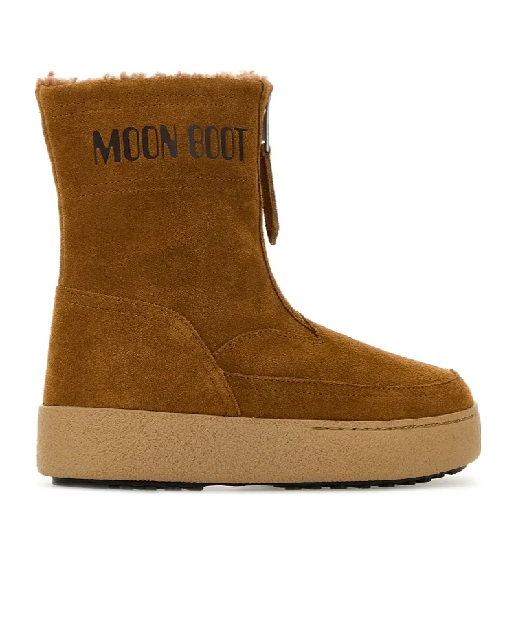 Moon Boot Logo Printed Zip Detail Boots