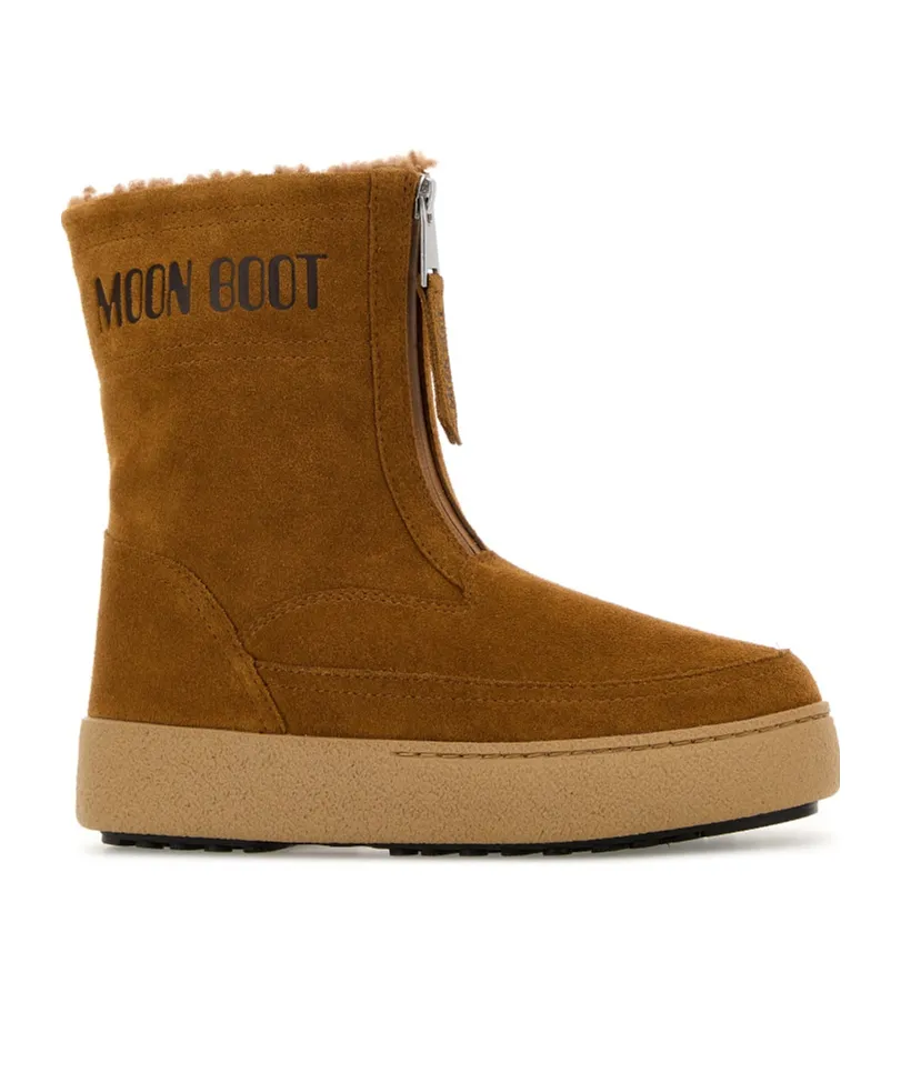Moon Boot Logo Printed Zip Detail Boots