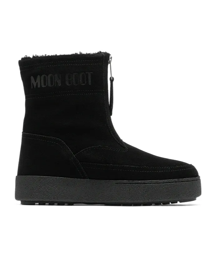 Moon Boot Logo Printed Zip Detail Boots