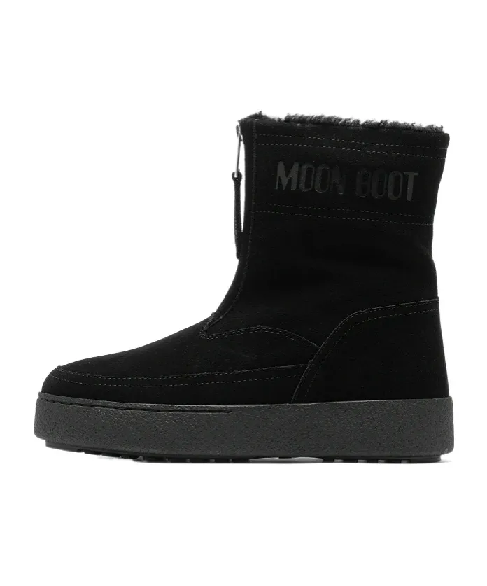Moon Boot Logo Printed Zip Detail Boots