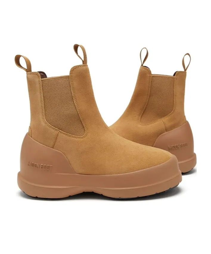Moon Boot Luna Logo-Printed Slip-On Boots