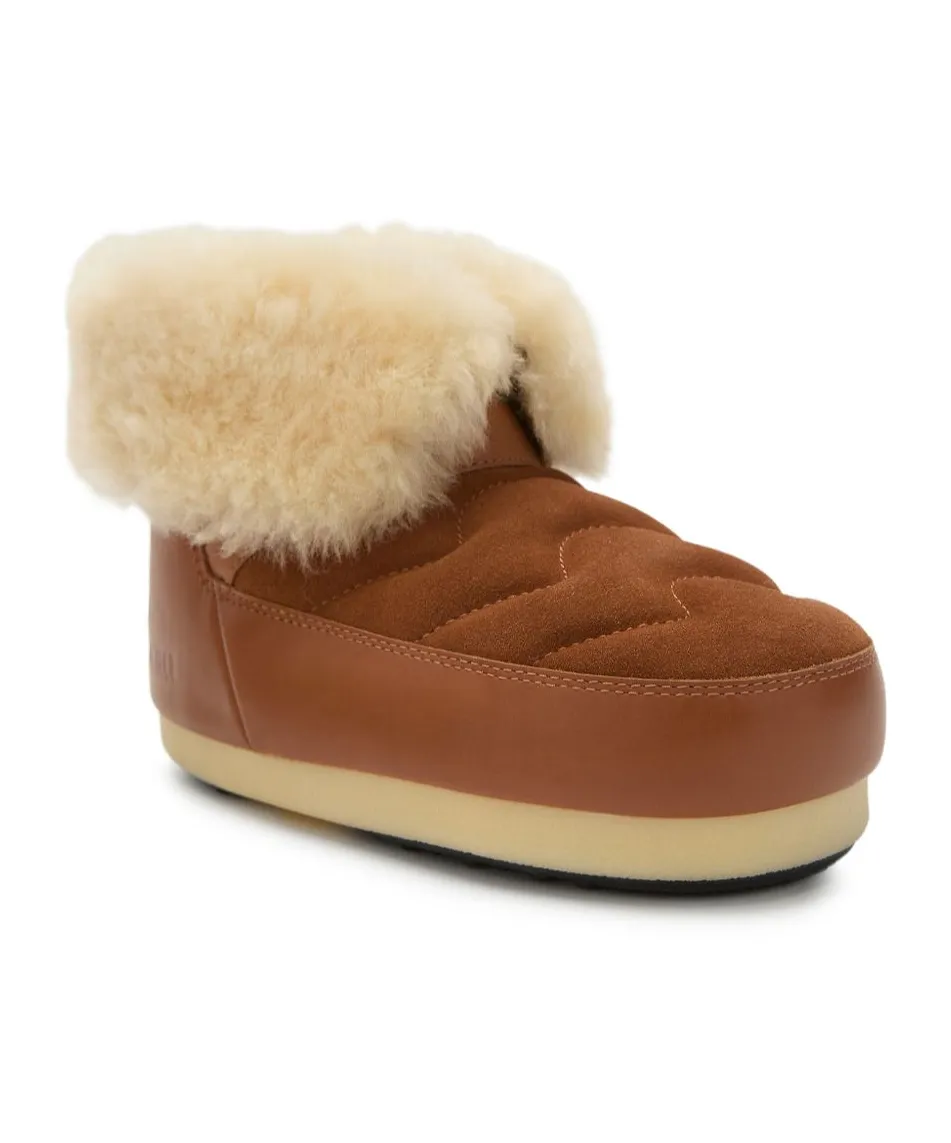 Moon Boot Quilted Round-Toe Ankle Boots