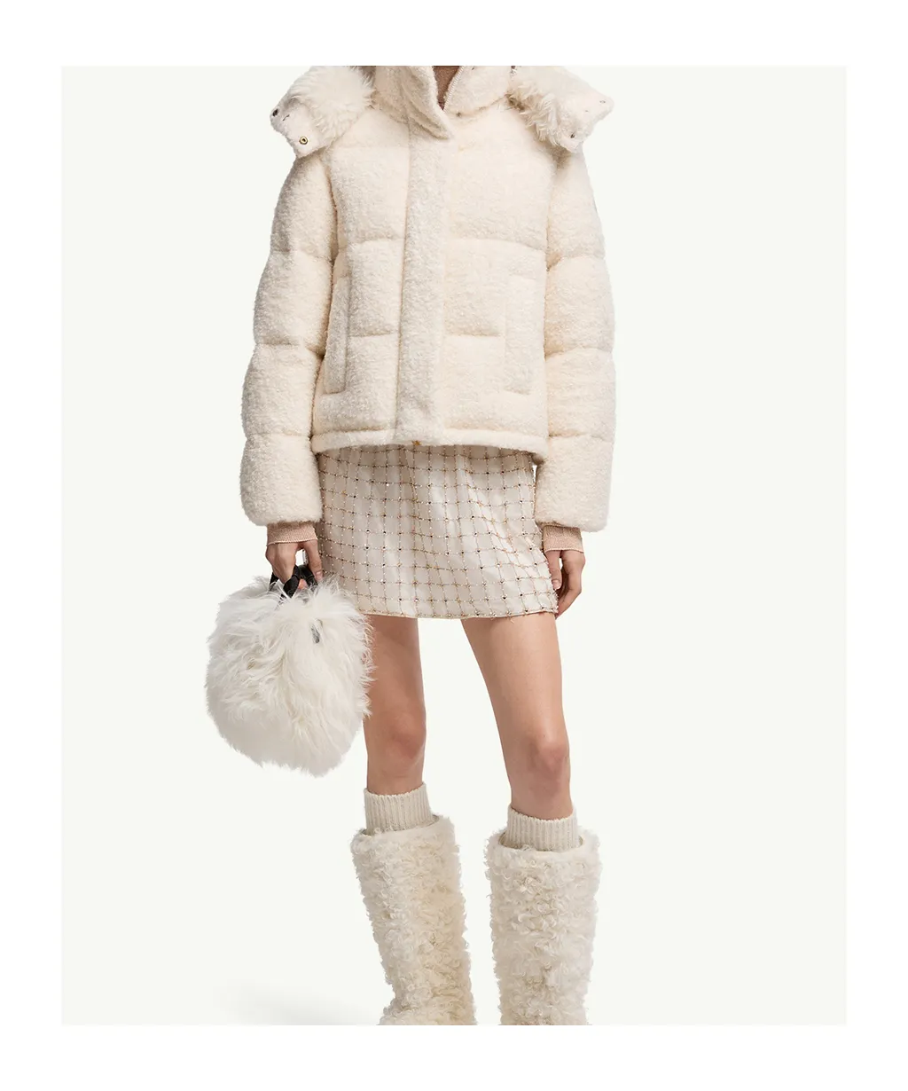 Micro Caradoc Shearling Tote Bag