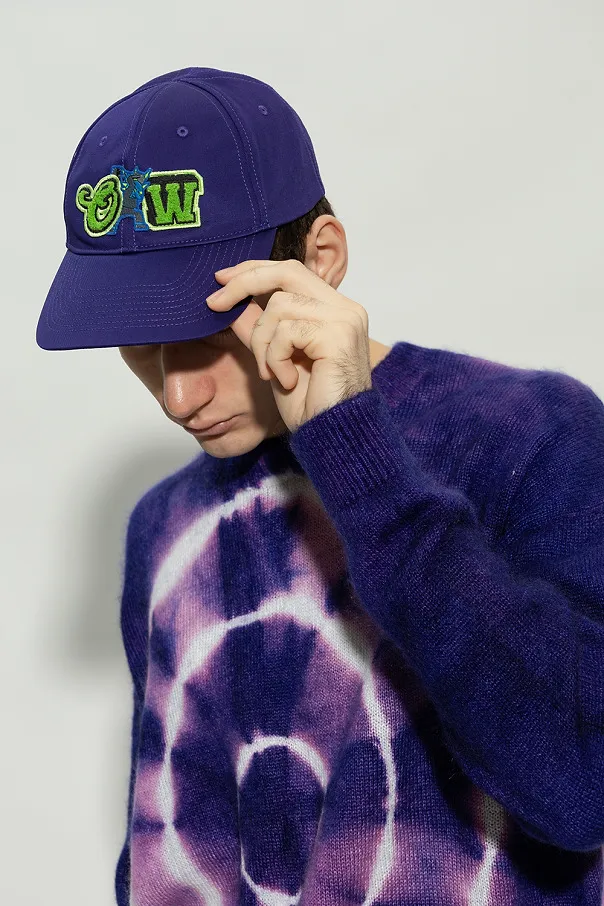 Off-White Logo Flocked Baseball Cap