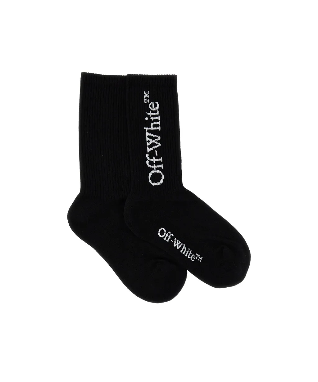 Off-White Logo Intarsia Socks