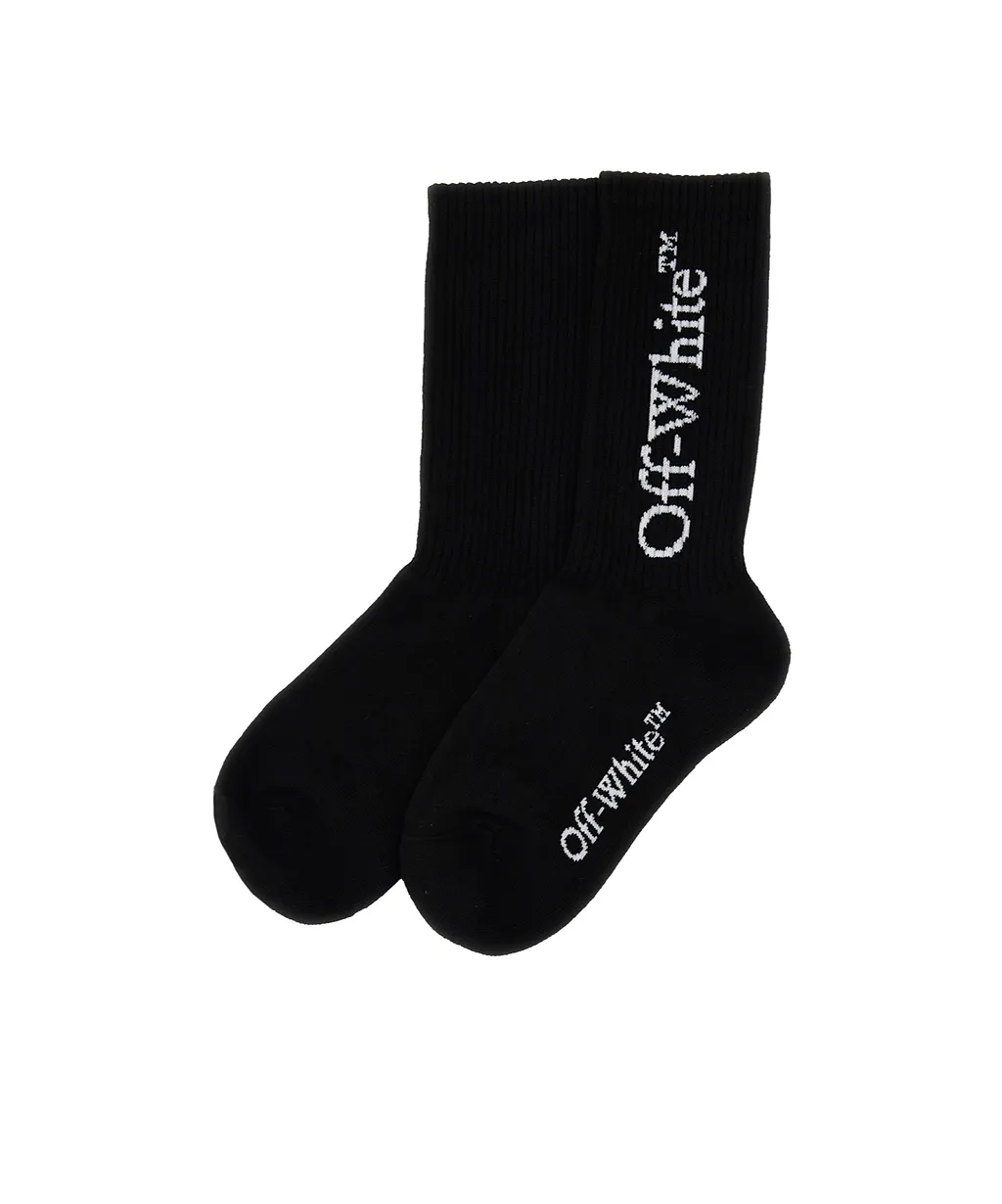 Off-White Logo Intarsia Socks