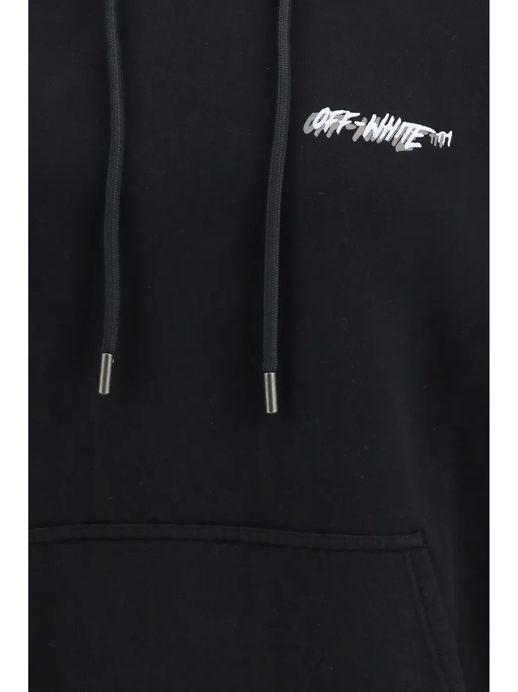 Off-White Logo Printed Drawstring Hoodie