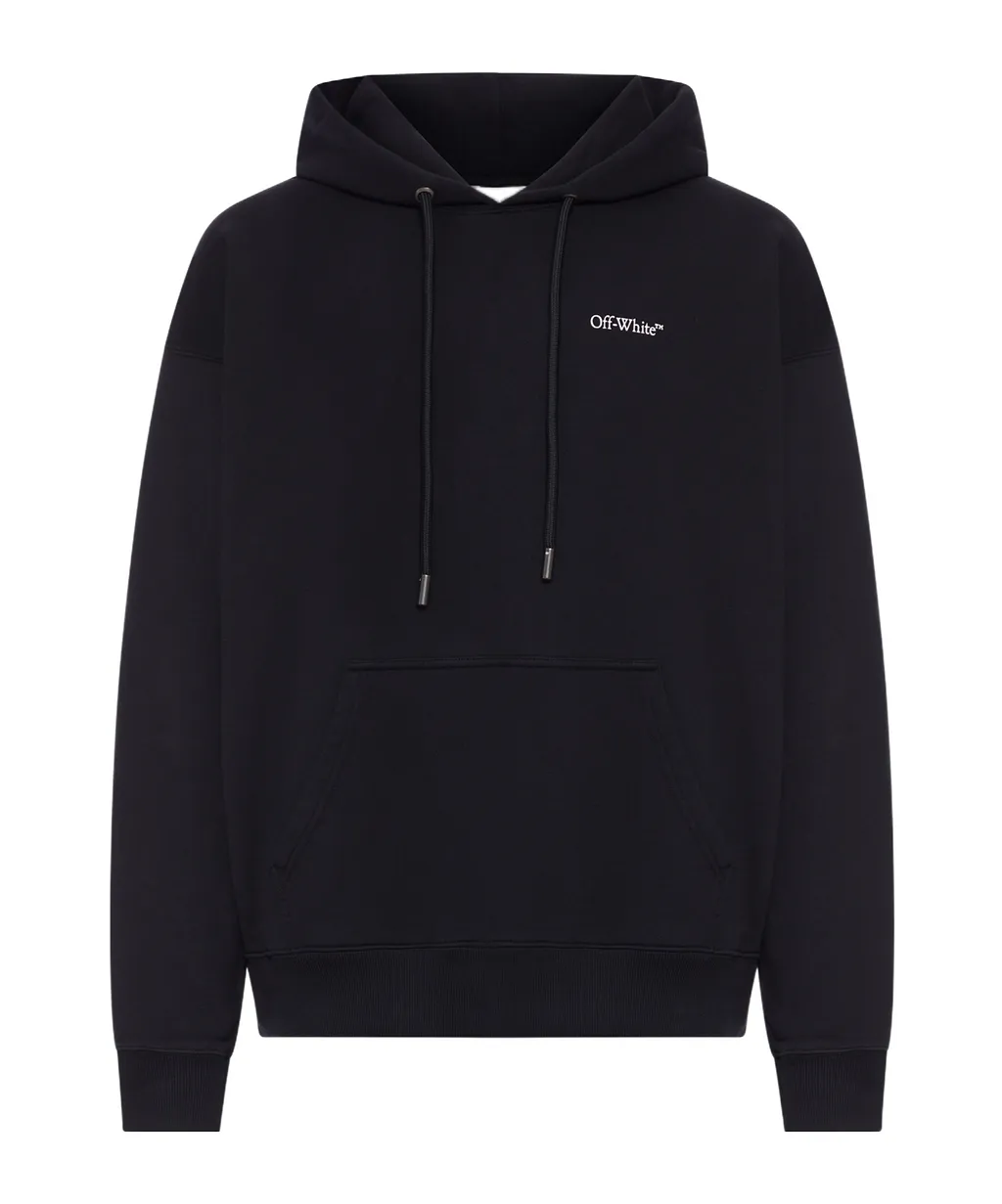 Off-White Logo Printed Drawstring Hoodie