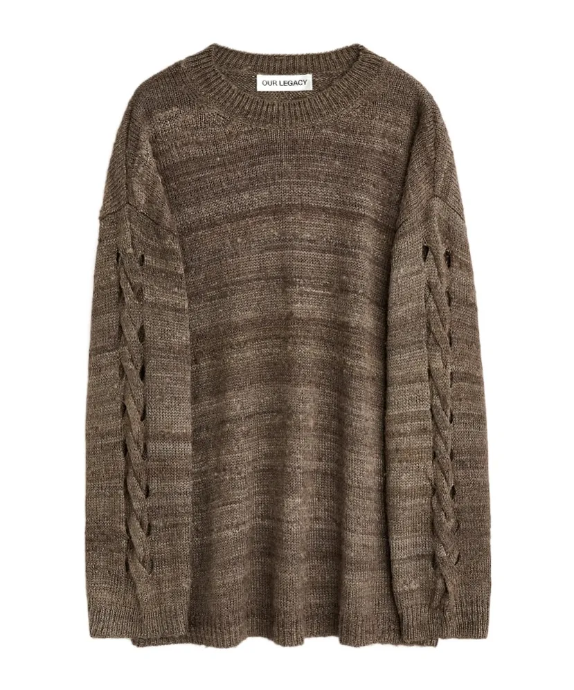 Our Legacy Textured Silk Knitted Sweater