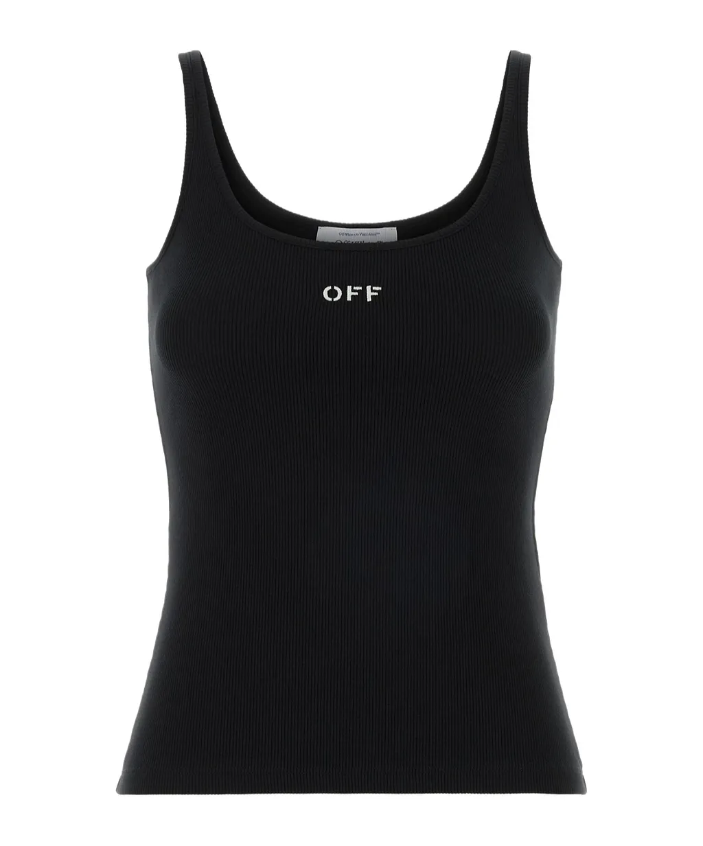 Off-White Off Stamp Rib Tank Top