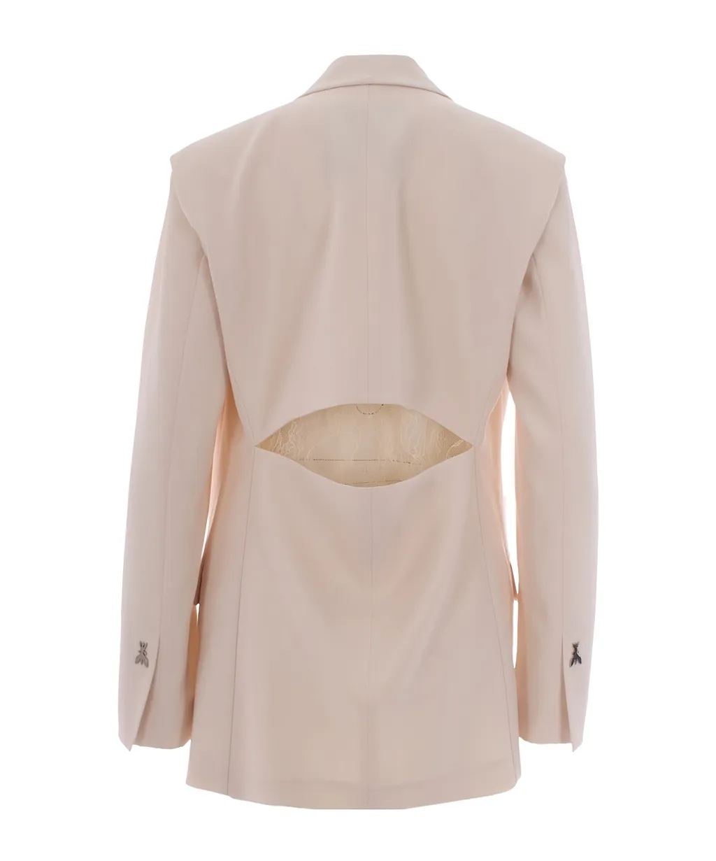 Oversized Lace-Back Blazer