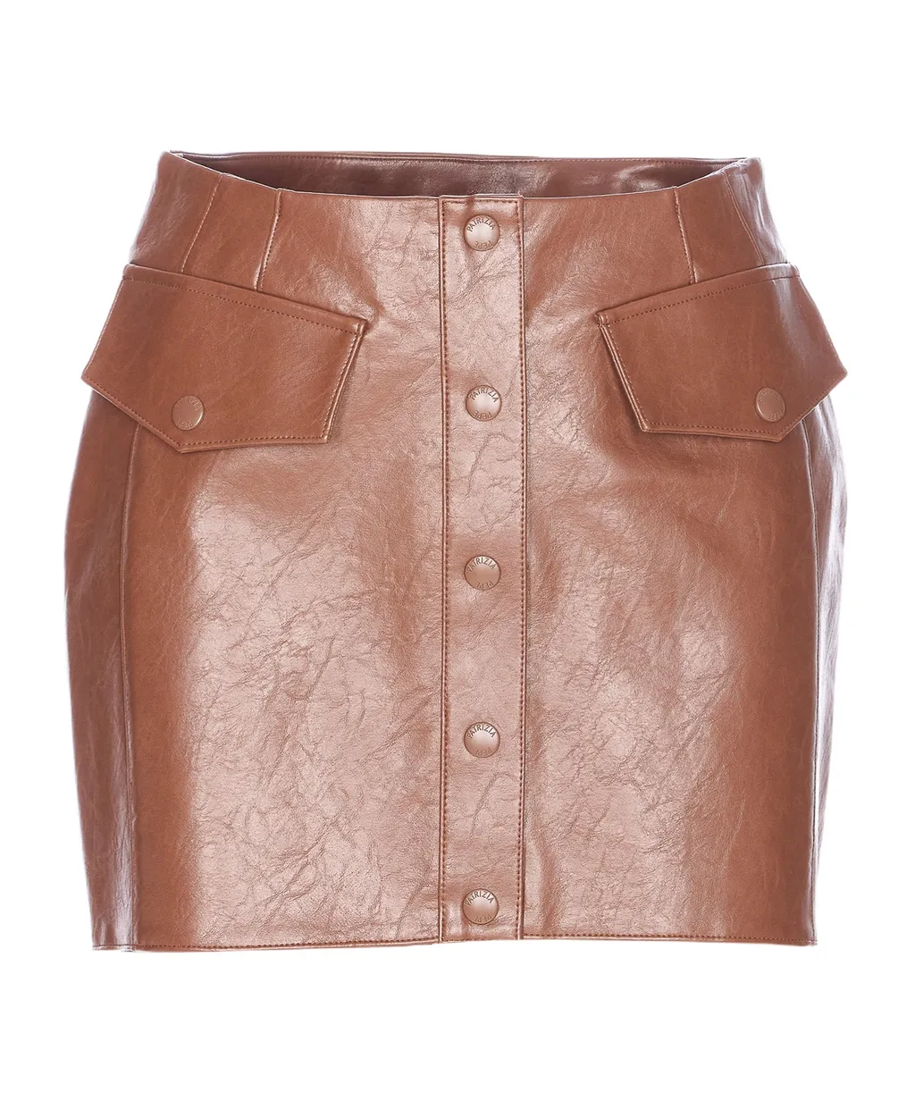 Patrizia Pepe Button-Front Mini Skirt