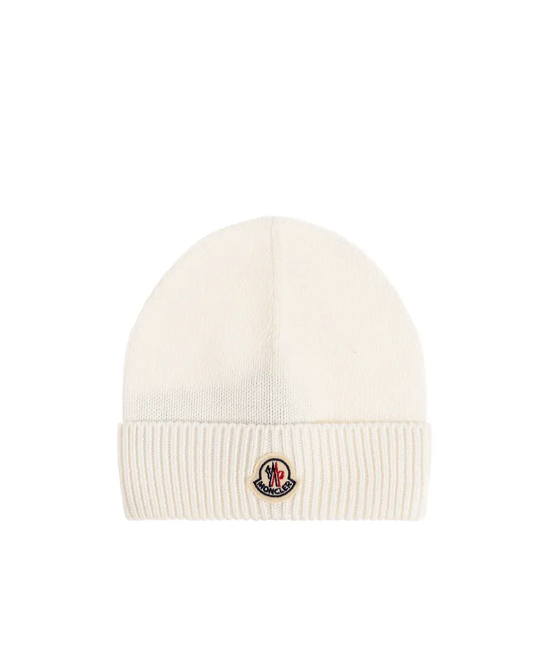 Moncler Enfant Logo Patch Beanie