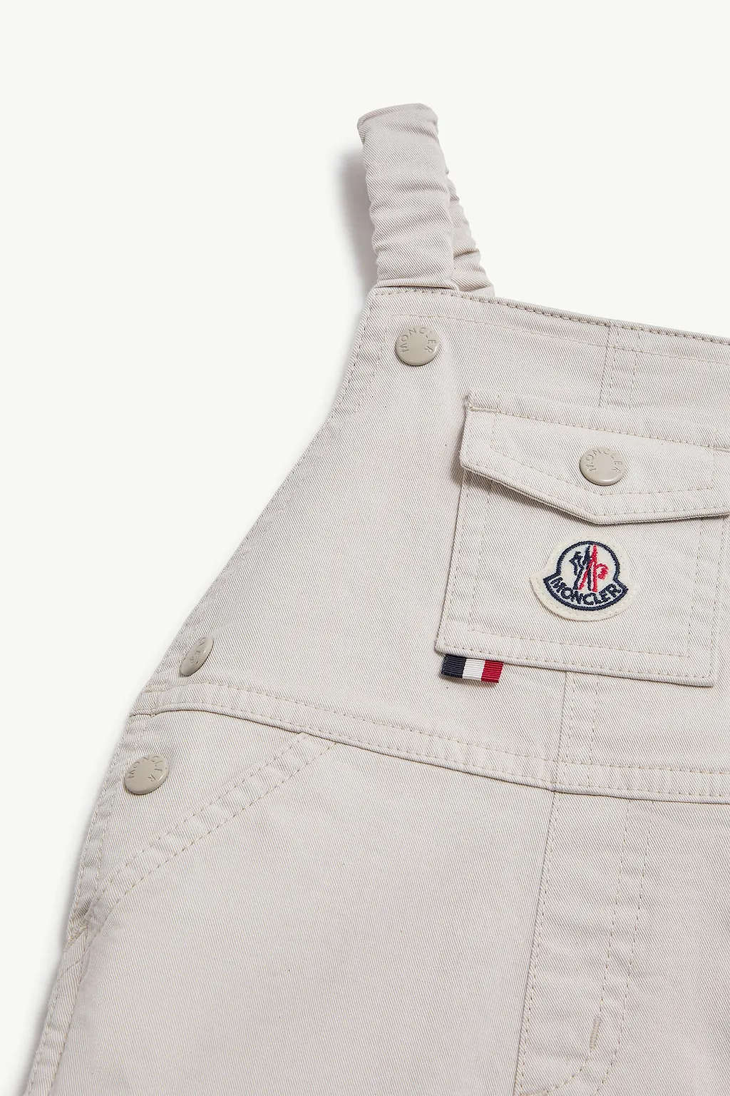 Logo Patch Sleeveless Overalls