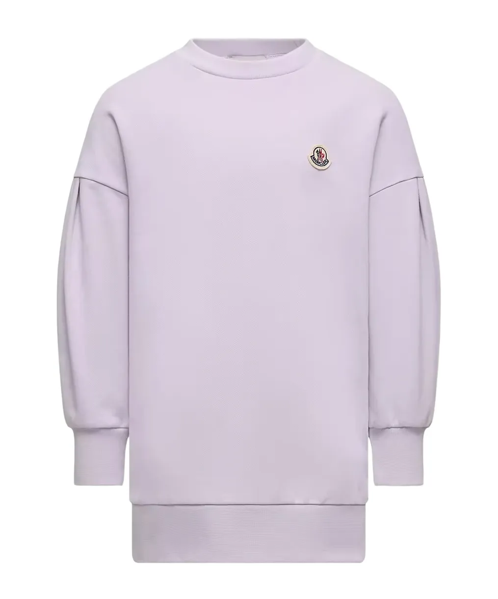 Moncler Enfant Logo Patch Sweatshirt Dress