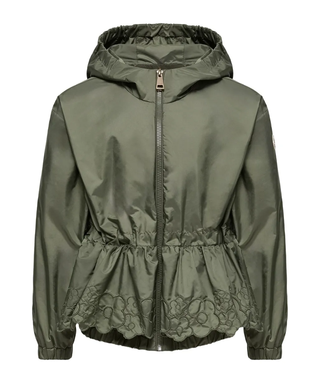 Moncler Enfant Manolya Flower Motif Hooded Jacket