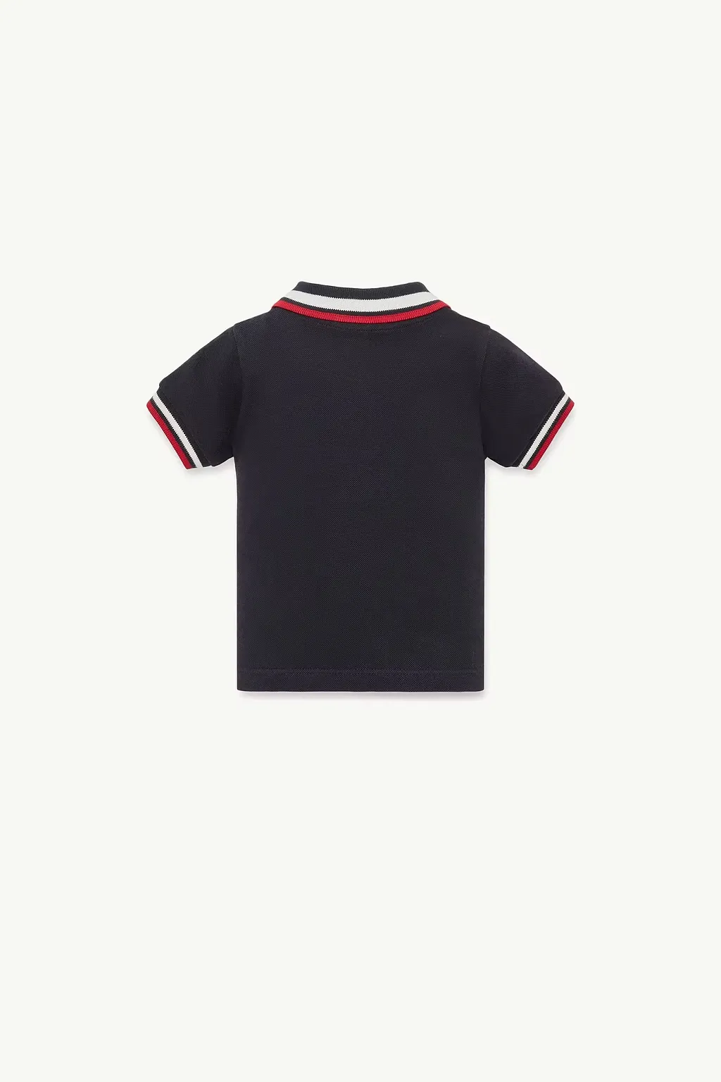 Moncler Enfant Tricolour-Trimmed Piquet Polo Shirt