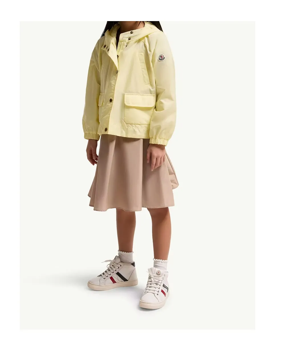 Moncler Enfant Pleated Logo-Detail Skirt