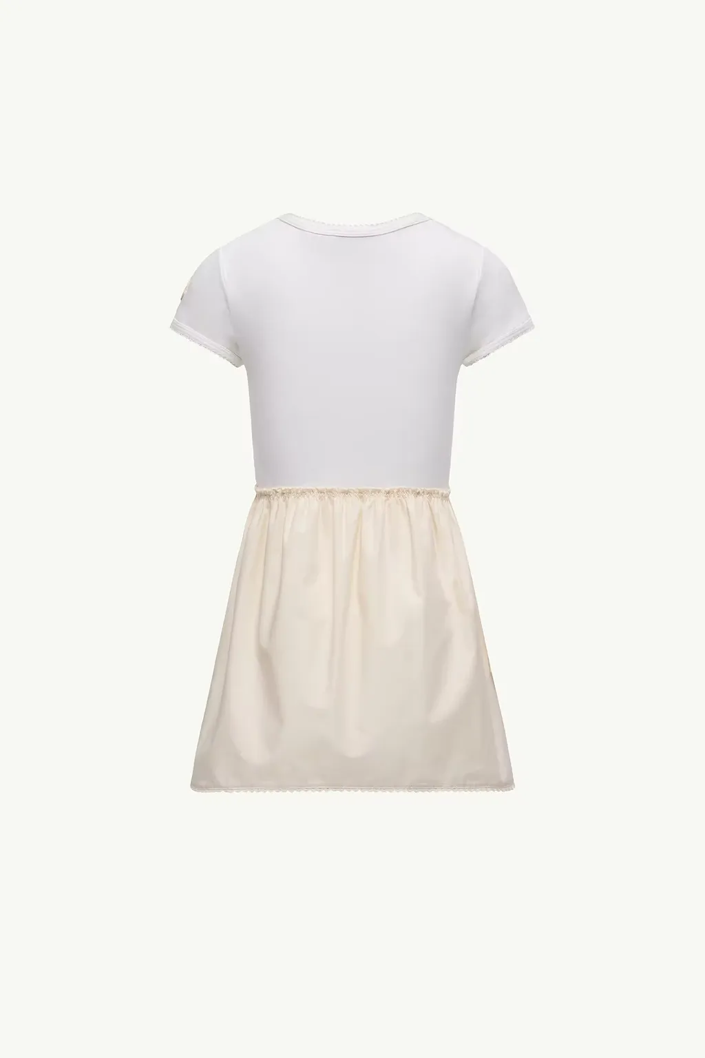 Moncler Enfant Short Sleeve Logo Patch Dress