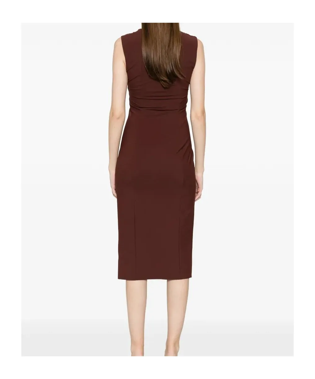 Square-Neck Midi Dress