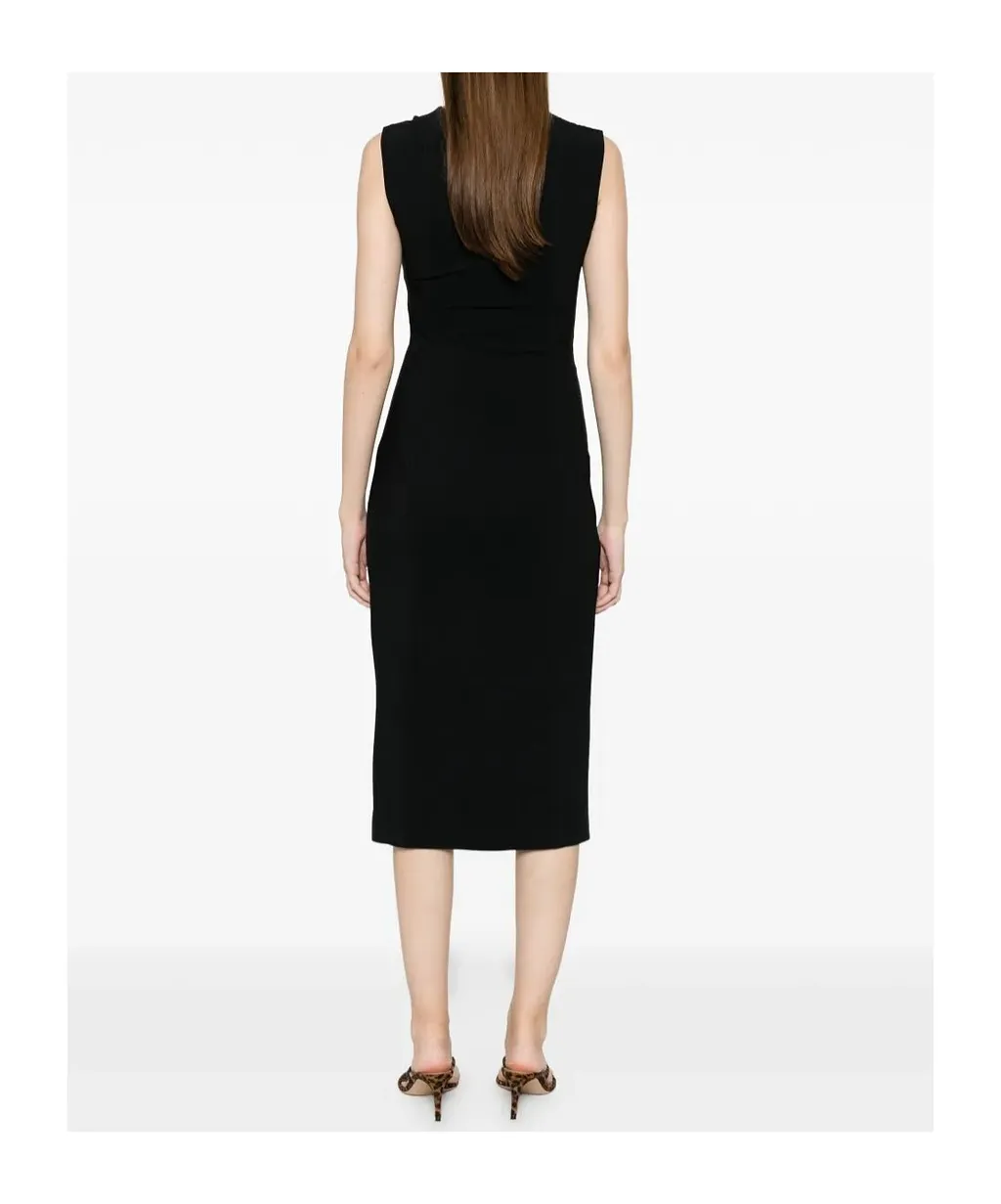 Square-Neck Midi Dress