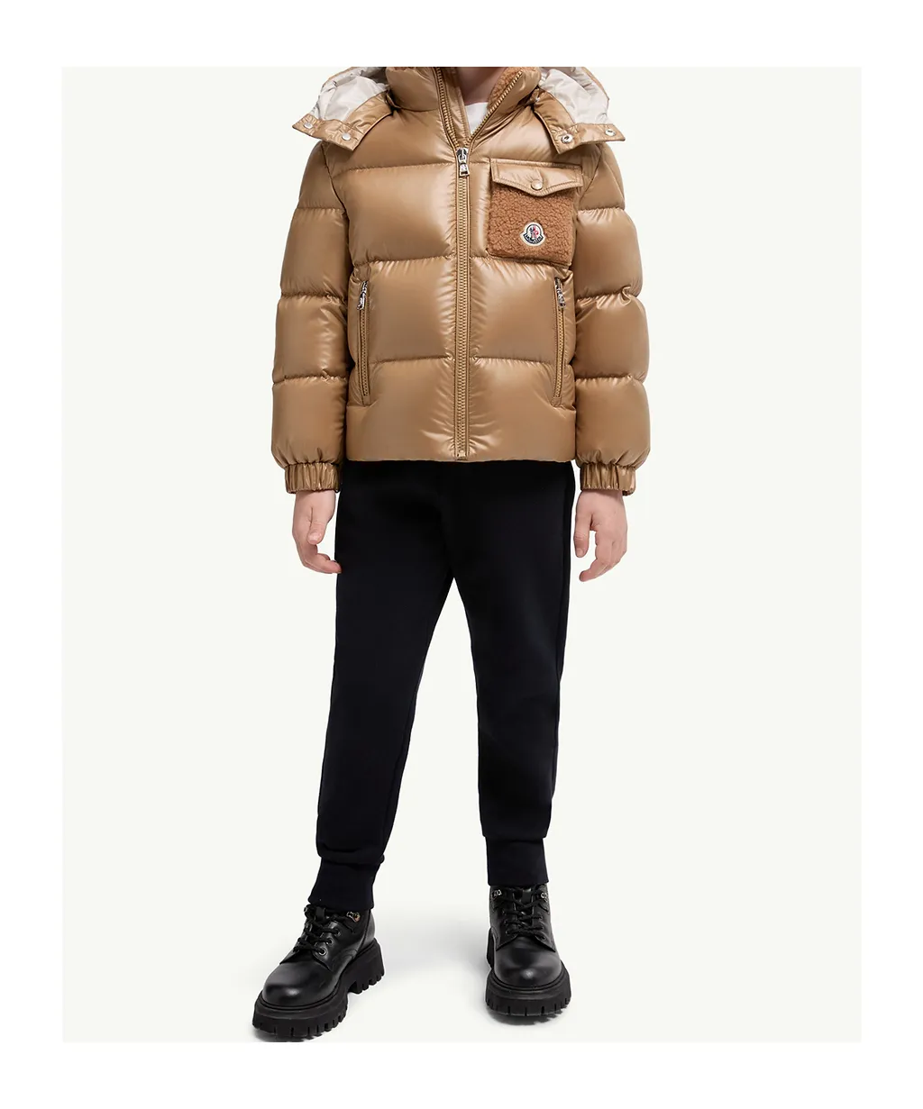 Moncler Enfant Yule Hooded Down Jacket