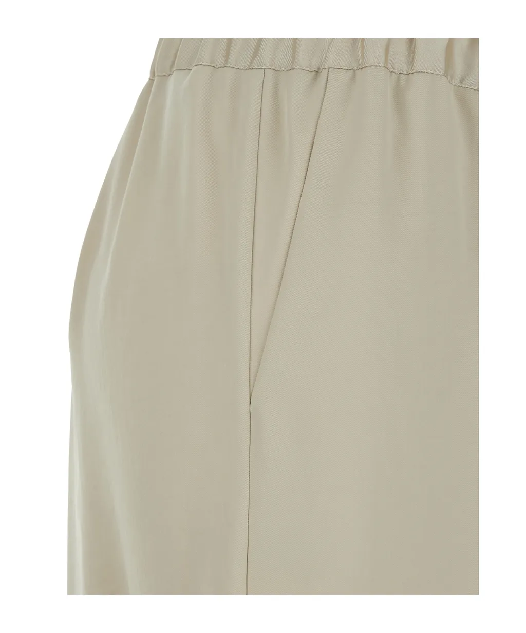 Elasticated-Waist Palazzo Pants