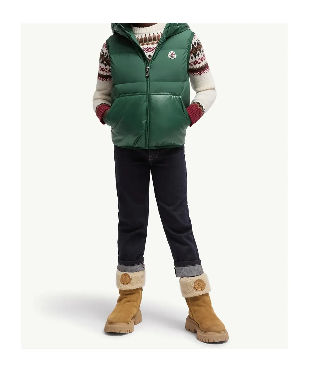 Moncler Enfant Voldan Hooded Down Vest