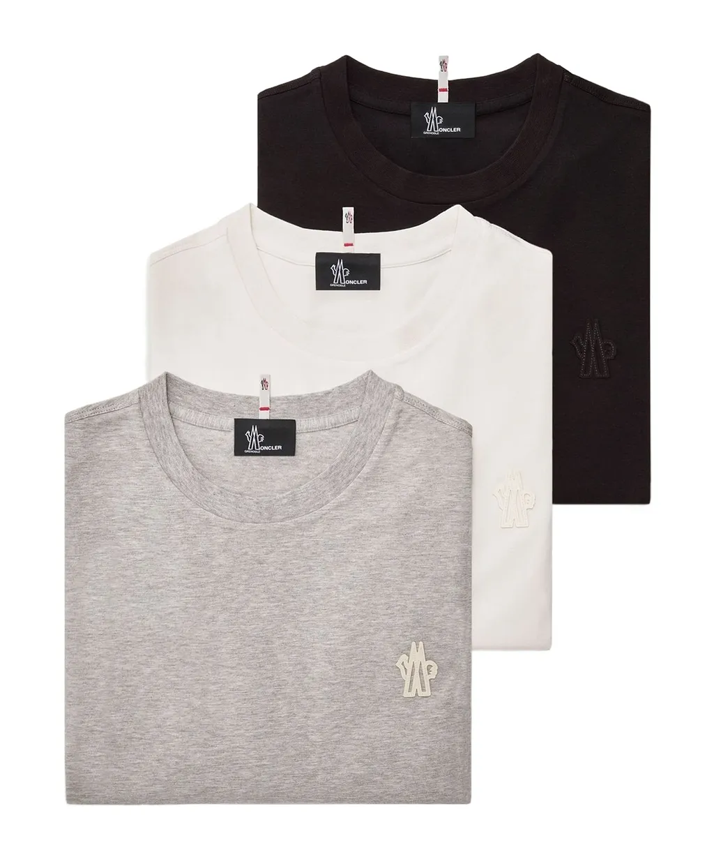 Moncler Grenoble Logo Three-Pack T-Shirts