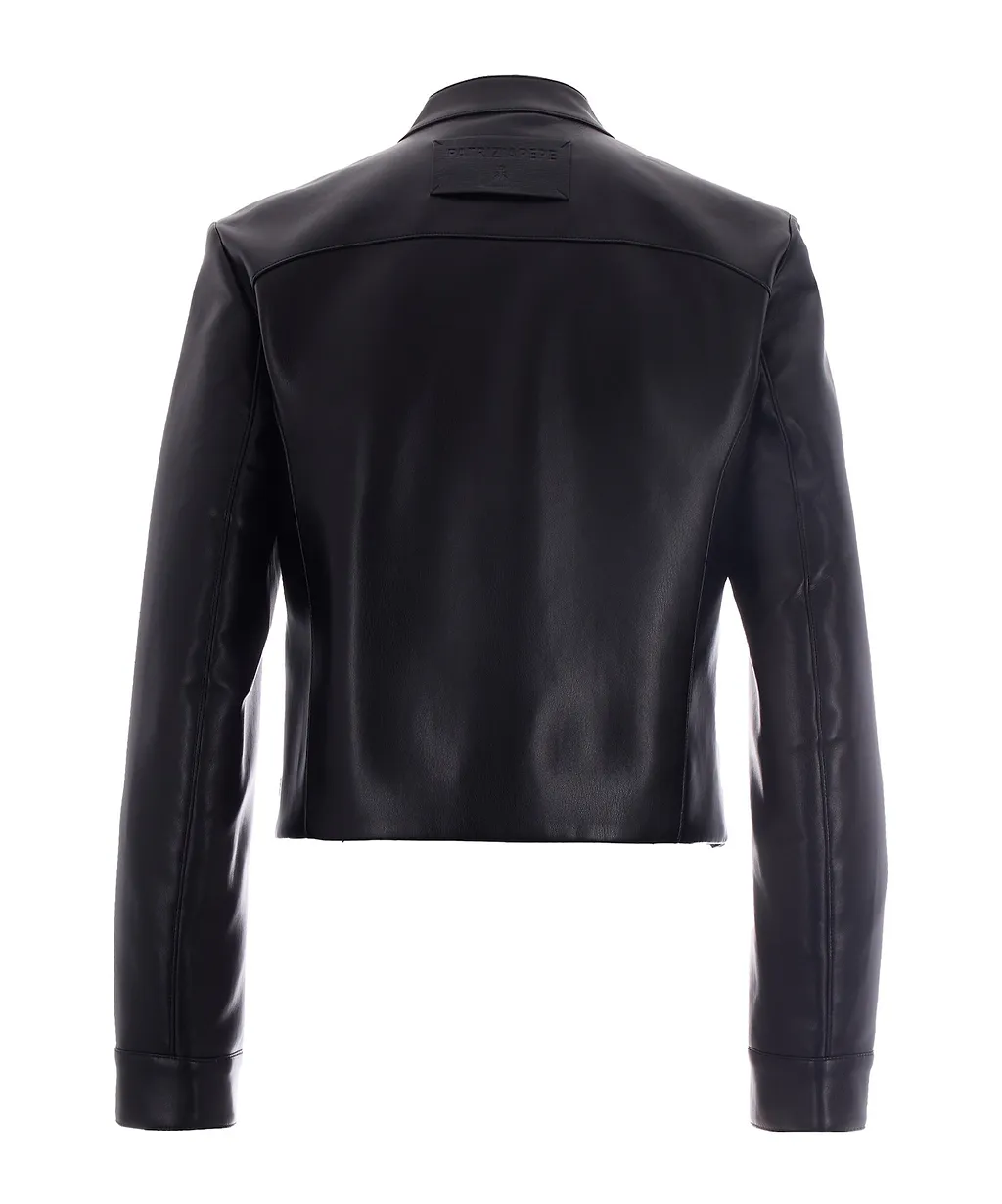 Patrizia Pepe Long-Sleeved Zipped Biker Jacket