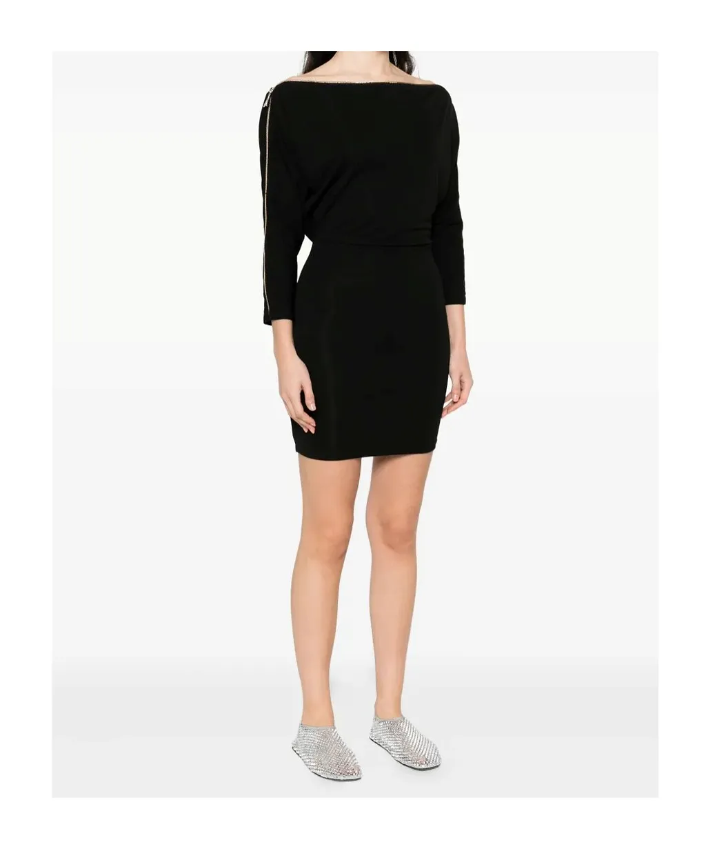 Zip-Detail Dress