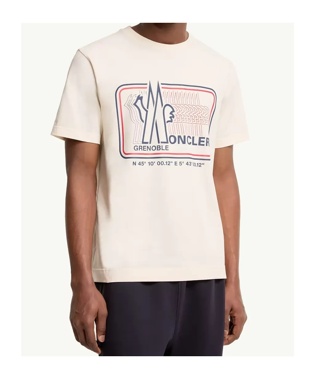 Moncler Grenoble Logo Printed Crewneck T-Shirt