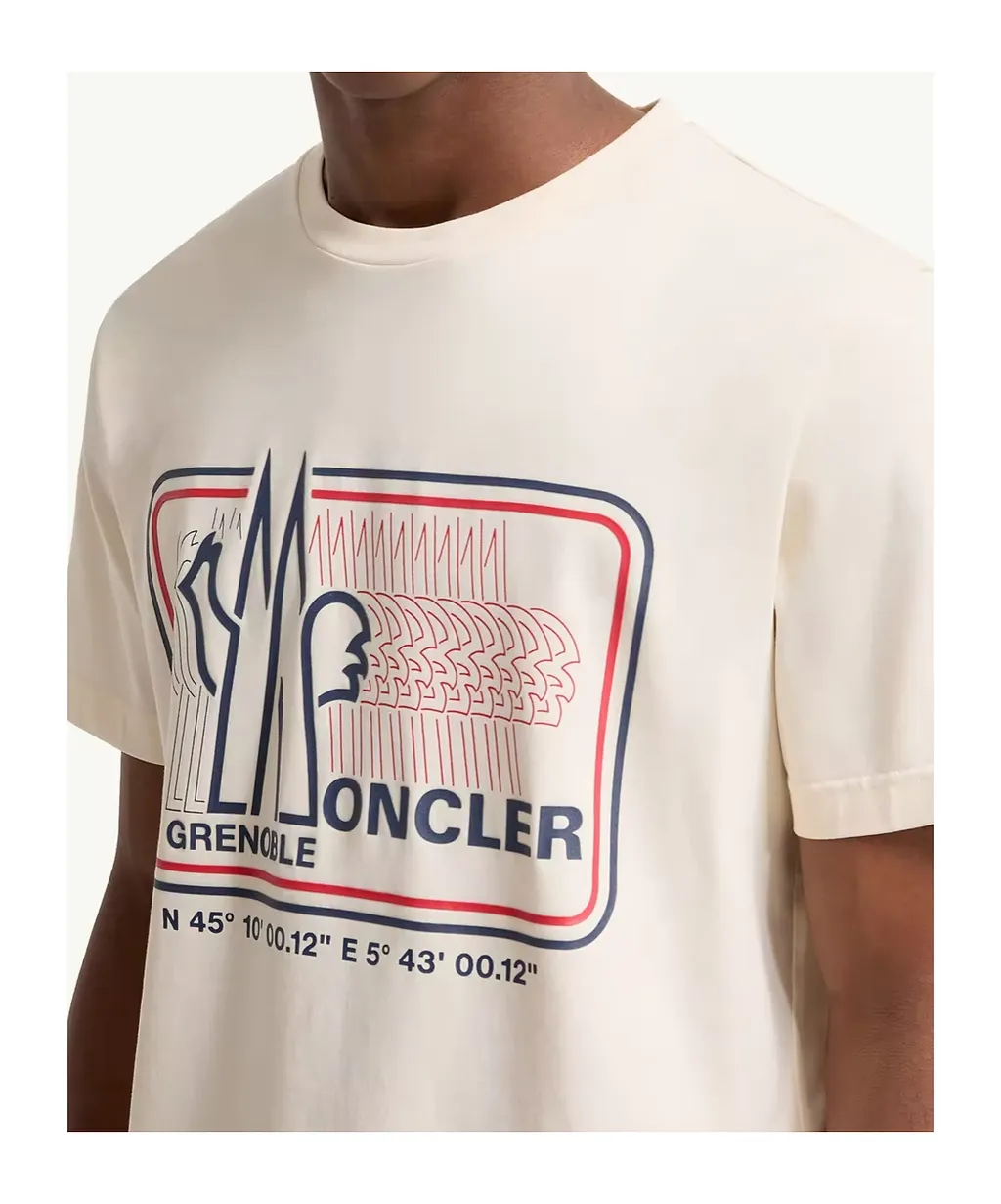 Moncler Grenoble Logo Printed Crewneck T-Shirt